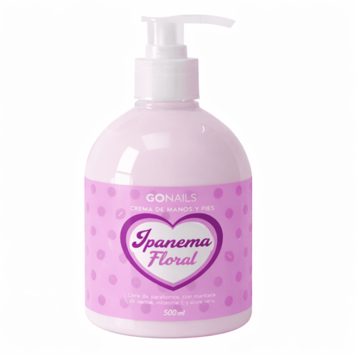 GO NAILS Crema de manos y pies Ipanema Floral - 500 ml