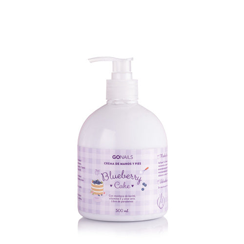 GO NAILS Crema de manos y pies Blueberry Cake - 500 ml
