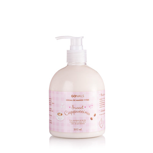 GO NAILS Crema de manos y pies Sweet Cappuccino - 500 ml